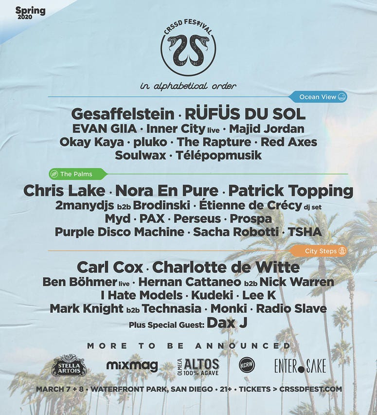 CRSSD FESTIVAL 2020