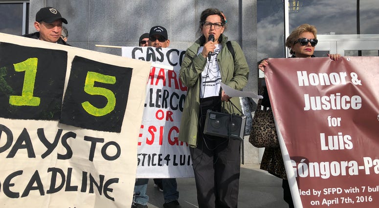 Protest for Luis Góngora Pat at SF Hall of Justice Protest for Luis Góngora Pat at SF Hall of Justice