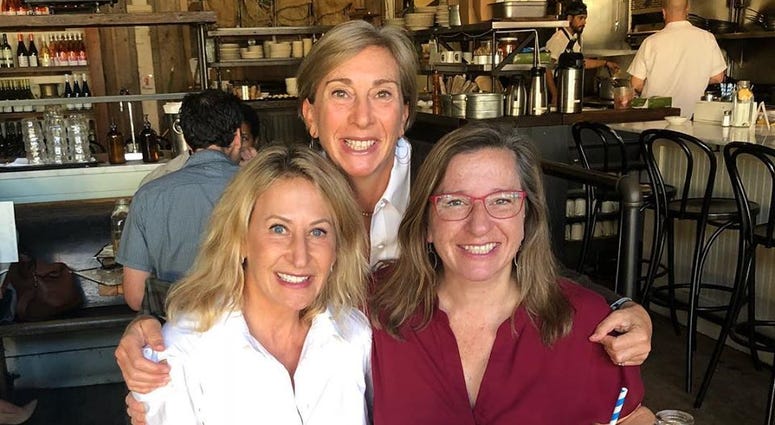 Anne Devereux- Mills, left, in a photo on her Facebook account from September 2018. Anne Devereux- Mills, left, in a photo on her Facebook account from September 2018.