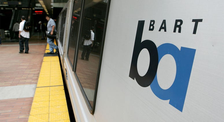 BART Train SAN FRANCISCO - JULY 05: Commuters walk off of a Bay Area Rapid Transit (BART) train July 5, 2005 in San Francisco, California. With a strike deadline looming at the end of the July 5, BART management and union representatives are trying to hammer out a c