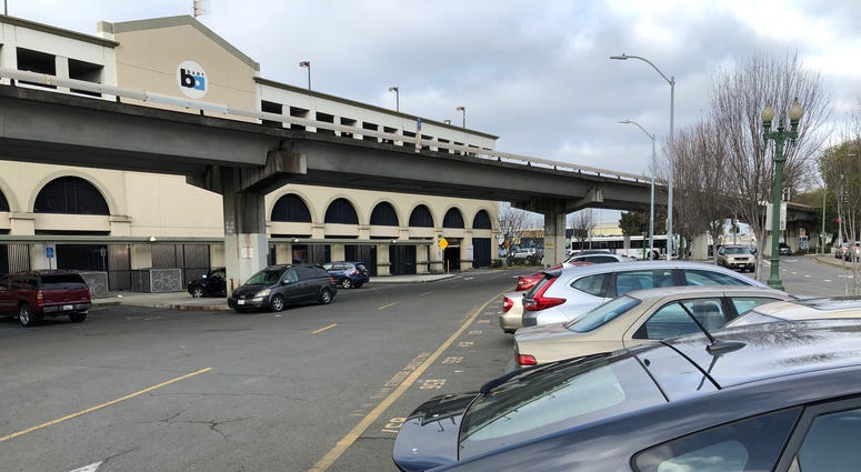 The parking lot at the Fruitvale BART parking lot on Feb. 14, 2020. The parking lot at the Fruitvale BART parking lot on Feb. 14, 2020.