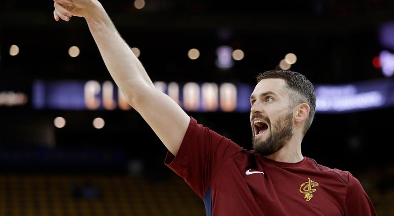 Cleveland Cavaliers forward Kevin Love Cleveland Cavaliers forward Kevin Love