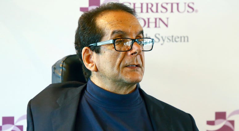 AP18172825860841 In this March 31, 2015, file photo, Charles Krauthammer talks about getting into politics during a news conference in Corpus Christi, Texas. The conservative writer and pundit Krauthammer has died. His death was announced Thursday, June 21, 2018, by two m