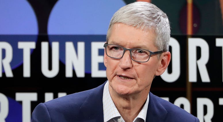 AP18177060469646 Apple CEO Tim Cook speaks during The Fortune CEO Initiative 2018 Annual Meeting, Monday, June 25, 2018, in San Francisco. (AP Photo/Marcio Jose Sanchez)