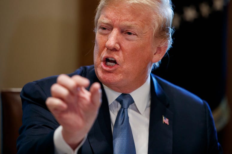 AP18177612784077 President Donald Trump speaks during a meeting with Republican lawmakers in the Cabinet Room of the White House, Tuesday, June 26, 2018, in Washington.