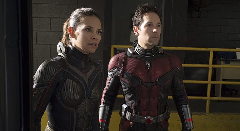 Evangeline Lilly and Paul Rudd in "Ant-Man and the Wasp" Evangeline Lilly and Paul Rudd in "Ant-Man and the Wasp"