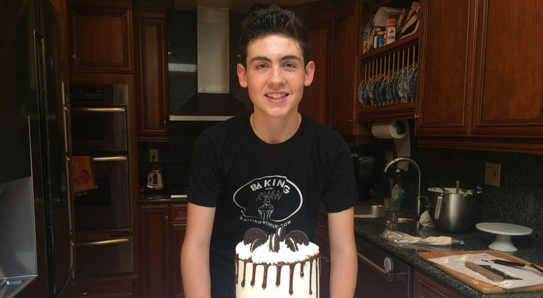 Ryan Wilson, 14, of Danville, has become well-known by chronicling his adventures in baking on social media.