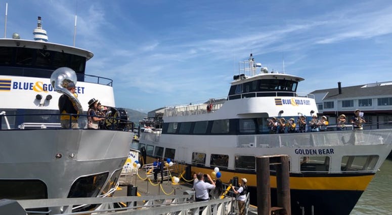 The Blue and Gold Fleet ferry in San Francisco celebrated its anniversary on May 23, 2019. The Blue and Gold Fleet ferry in San Francisco celebrated its anniversary on May 23, 2019.