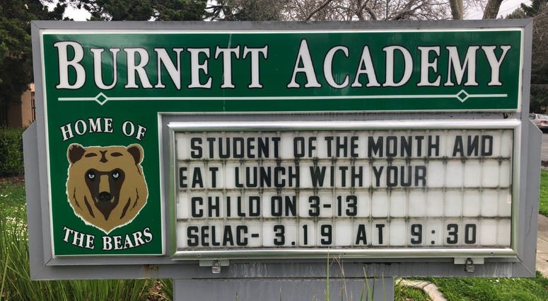 Critics say that Burnett Academy middle school should change its name to avoid association with Peter Burnett, the first governor of California who had racist views. Critics say that Burnett Academy middle school should change its name to avoid association with Peter Burnett, the first governor of California who had racist views.
