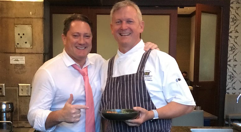 Liam and Executive Chef Mark Dommen Liam and Executive Chef Mark Dommen (Photo credit: Foodie Chap/Liam Mayclem)