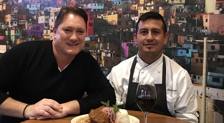 Liam with Chef Julio Navarro of 'Lima' Concord Liam with Chef Julio Navarro of 'Lima' Concord (Photo credit: Foodie Chap/Liam Mayclem)