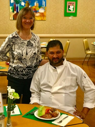 Chef Rick and Valerie Villela With On Lok Senior Services Chef Rick and Valerie Villela With On Lok Senior Services