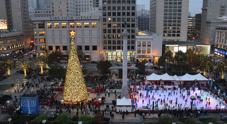 Christmastime in Union Square, San Francisco Christmastime in Union Square, San Francisco