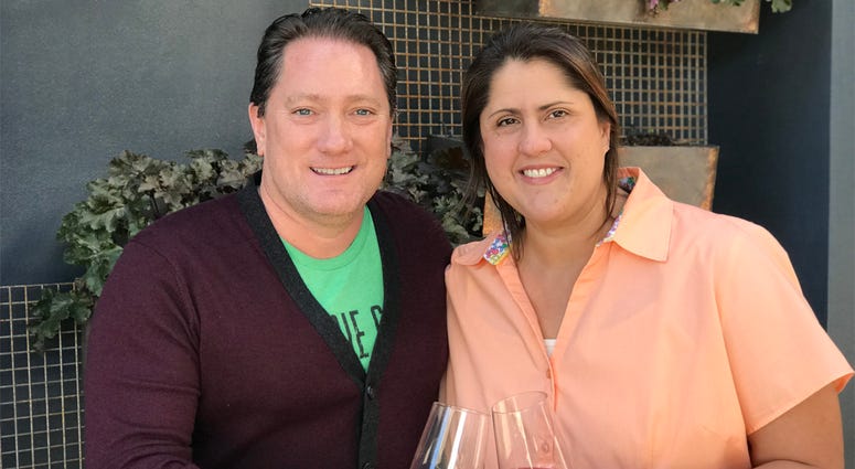 Winemaker Chrissy Whittman and Liam Winemaker Chrissy Whittman and Liam (Photo credit: Foodie Chap/Liam Mayclem)