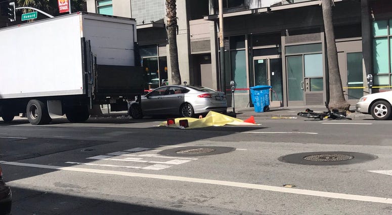 A woman was killed while riding a Ford GoBike in San Francisco on March 8, 2019. A woman was killed while riding a Ford GoBike in San Francisco on March 8, 2019.