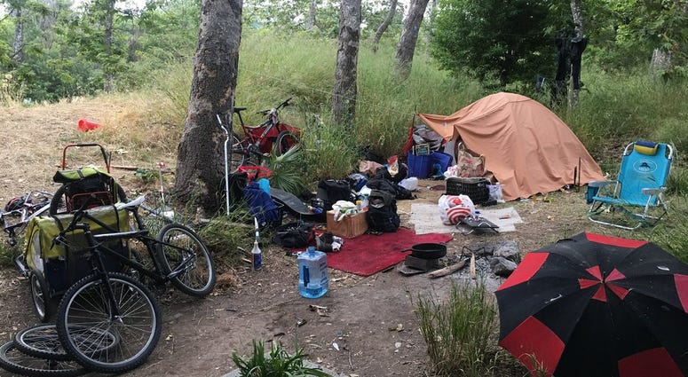 A homeless encampment near the Guadalupe River in San Jose on June 3, 2019. A homeless encampment near the Guadalupe River in San Jose on June 3, 2019.