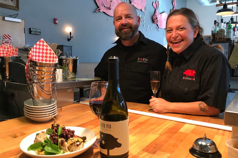 Chefs Duskie Estes & John Stewart of zazu kitchen + farm Chefs Duskie Estes & John Stewart of zazu kitchen + farm