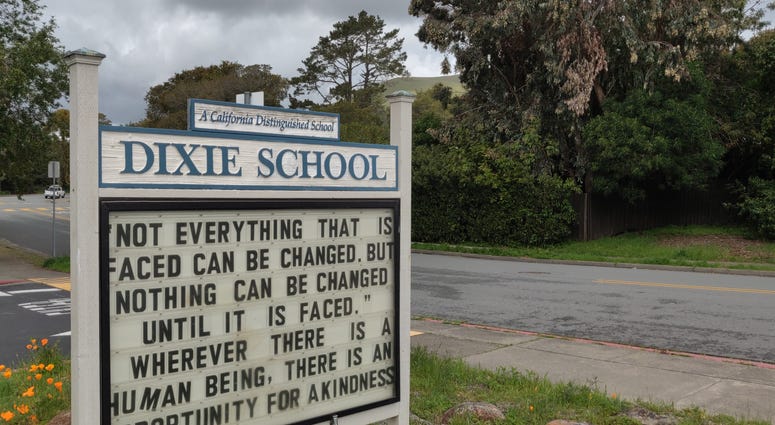 Dixie School District's board members voted on April 16, 2019 to change their system's debatable name. Dixie School District's board members voted on April 16, 2019 to change their system's debatable name.