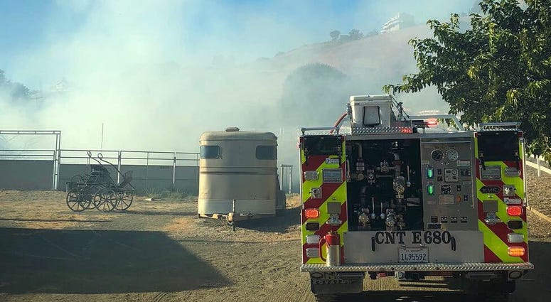 Santa Clara County firefighters responded to a vegetation fire in San Jose in September 2018. Santa Clara County firefighters responded to a vegetation fire in San Jose in September 2018.