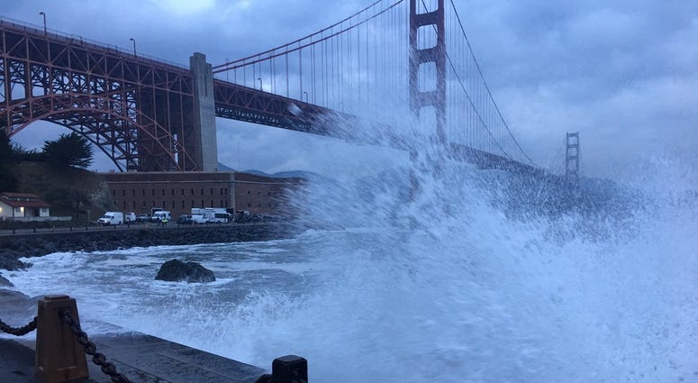 The National Weather Service has issued a high surf warning for the Bay Area coast from Sonoma to Monterey counties.