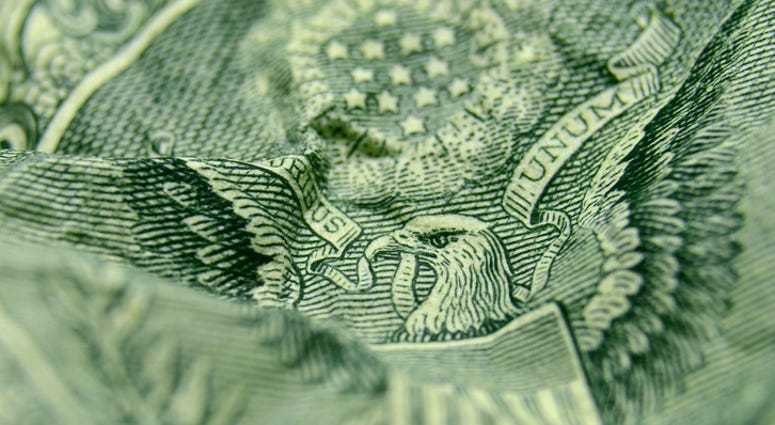 Money Close Up of One-dollar bill