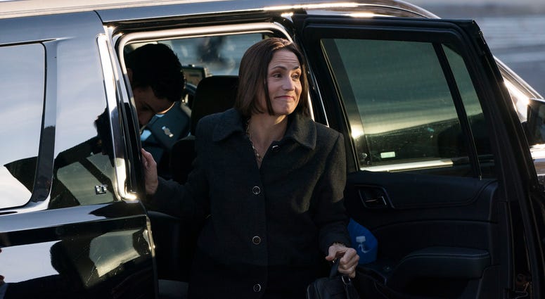 Fiona Hill, the former top Russia expert on the National Security Council, arrives to testify in the House's impeachment inquiry on Nov. 21, 2019. Fiona Hill, the former top Russia expert on the National Security Council, arrives to testify in the House's impeachment inquiry on Nov. 21, 2019.