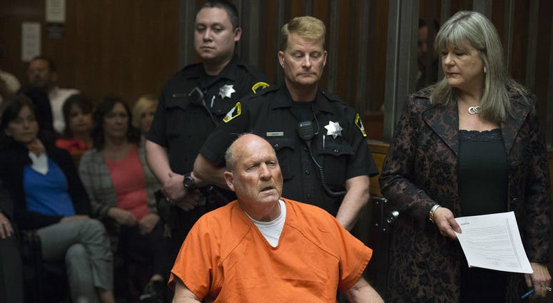Joseph Deangelo, the so-called Golden State Killer, at his arraignment for a 1978 murder on April 27, 2018.