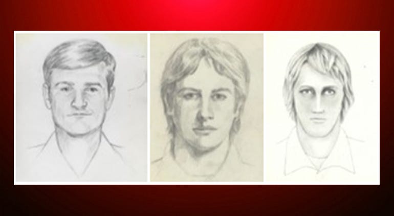 FBI shows artist renderings of a serial killer and rapist, also known as the "East Area Rapist" and "Golden State Killer" from 1976 to 1986. FBI shows artist renderings of a serial killer and rapist, also known as the "East Area Rapist" and "Golden State Killer" from 1976 to 1986.