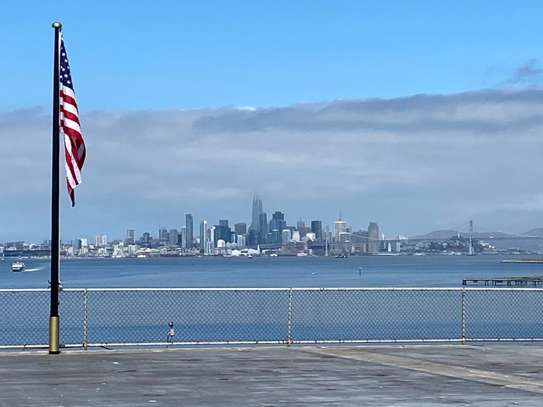 View of the Bay from USS Hornet View of the Bay from USS Hornet