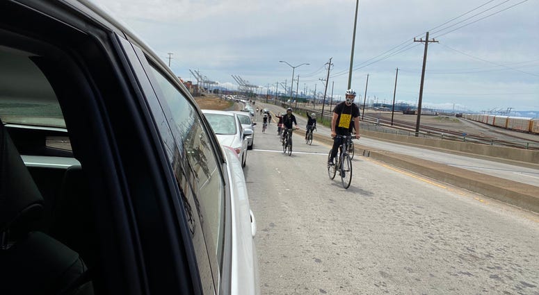 The Anti Police-Terror Project is leading a car caravan demanding justice for George Floyd, Breonna Taylor & Steven Taylor in Oakland on May 31, 2020