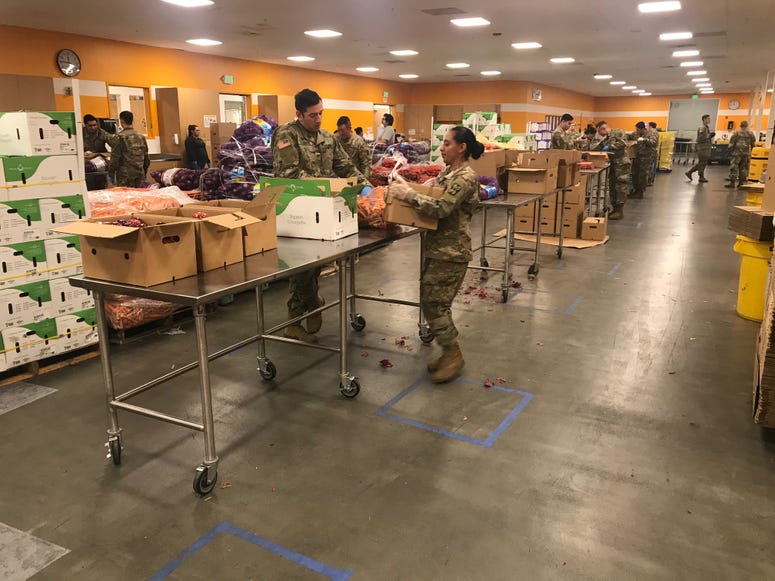 California National Guard Lend a Hand at Second Harvest Food Bank in San Jose During Coronavirus Shelter in Place California National Guard Lend a Hand at Second Harvest Food Bank in San Jose During Coronavirus Shelter in Place