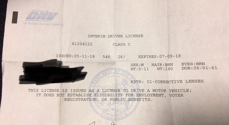Incorrect interim license issued to KCBS Radio reporter Tim Ryan Incorrect interim license issued to KCBS Radio reporter Tim Ryan