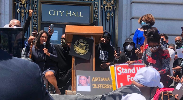 Black Lives Matter Rally and Kneel-In in San Francisco, June 1, 2020 Black Lives Matter Rally and Kneel-In in San Francisco, June 1, 2020