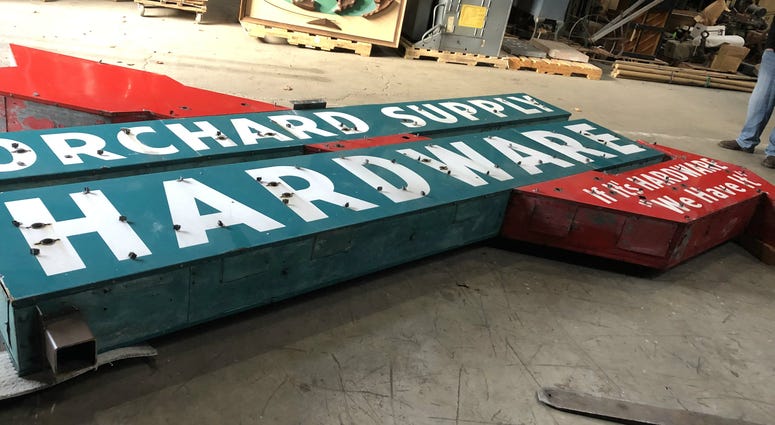 Police in San Jose recovered the historic Orchard Supply Hardware sign that was stolen in November.