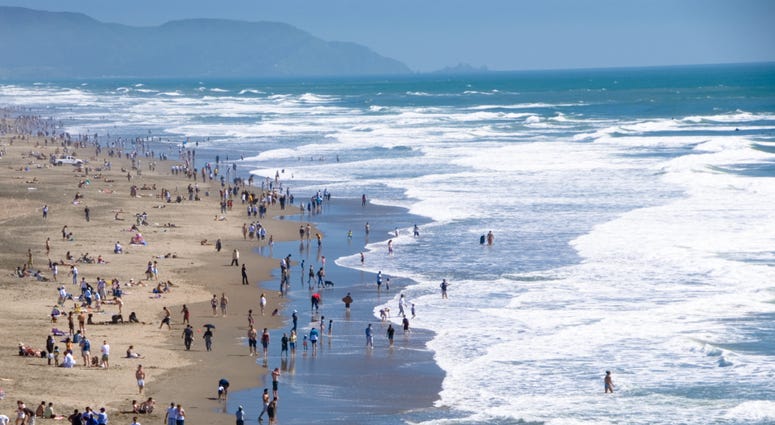 Ocean Beach in San Francisco is part of the Golden Gate National Recreation Area. Ocean Beach in San Francisco is part of the Golden Gate National Recreation Area.