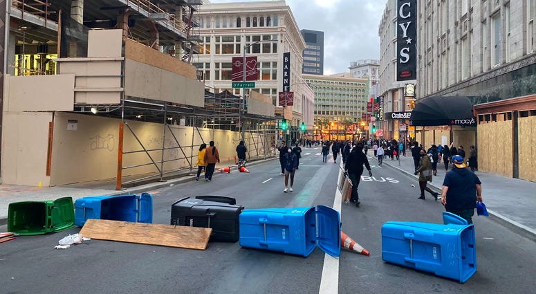 Demonstrations in San Francisco over the death of George Floyd.