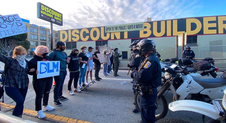 Demonstrations in San Francisco over the death of George Floyd.