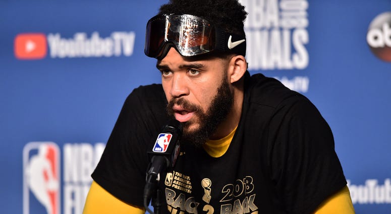 Golden State Warriors center JaVale McGee Golden State Warriors center JaVale McGee