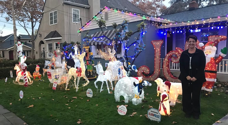 A San Jose neighborhood saves the day for Lynn Jimenez and her son Chris after their holiday yard display was hit by thieves. A San Jose neighborhood saves the day for Lynn Jimenez and her son Chris after their holiday yard display was hit by thieves.