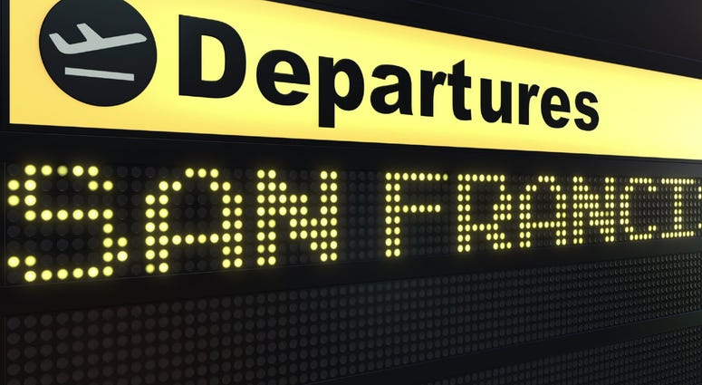 A departure sign at an airport. A departure sign at an airport.