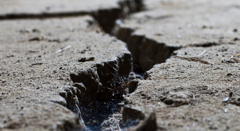 Post Earthquake Road Crack earthquake crack