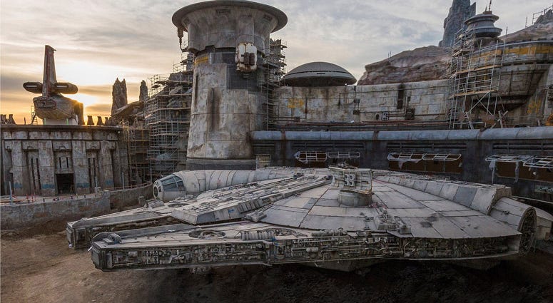 Millennium Falcon at 'Star Wars: Galaxy’s Edge' Millennium Falcon at 'Star Wars: Galaxy’s Edge' (Photo credit: Disneyland Resort)