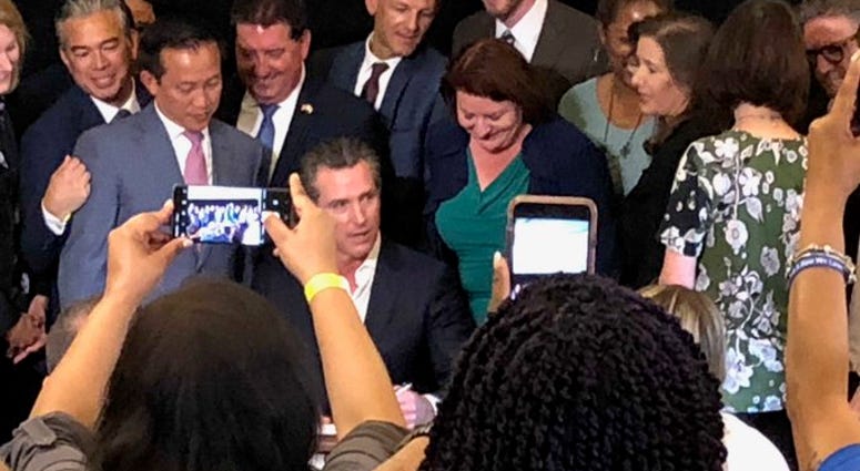 Oakland, CA, California Governor Gavin Newsom Signs AB 1482 into law in Oakland, California. The legislation provides the nations toughest protections for renters. Gavin Newsom Signs Landmark Rent Control Legislation