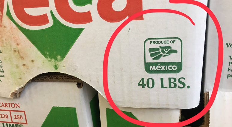 Produce box from Mexico Produce box from Mexico
