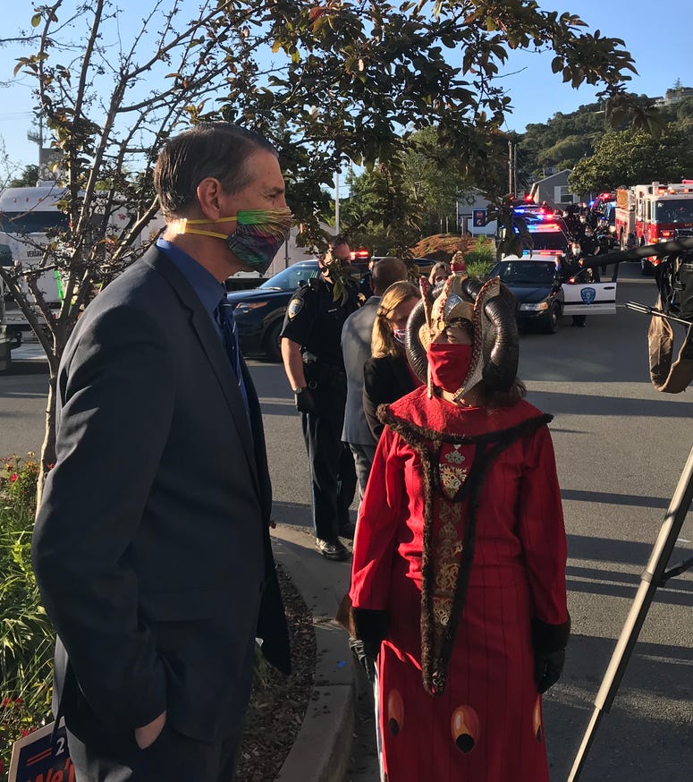 Rep. Jackie Speier dresses up as Queen Amidala for Star Wars-themed Rep. Jackie Speier dresses up as Queen Amidala for Star Wars-themed