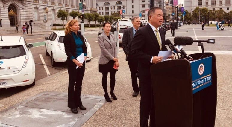 State Assemblyman Phil Ting of San Francisco introduces a proposal to increase a rebate for electric car buyers in California. State Assemblyman Phil Ting of San Francisco introduces a proposal to increase a rebate for electric car buyers in California.