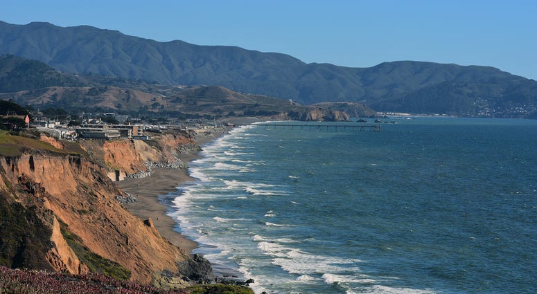 The view into Pacifica California from PCH The view into Pacifica California from PCH