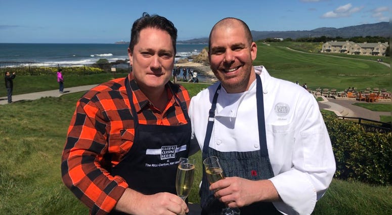 Liam and Chef Michael Fiorelli Liam and Chef Michael Fiorelli