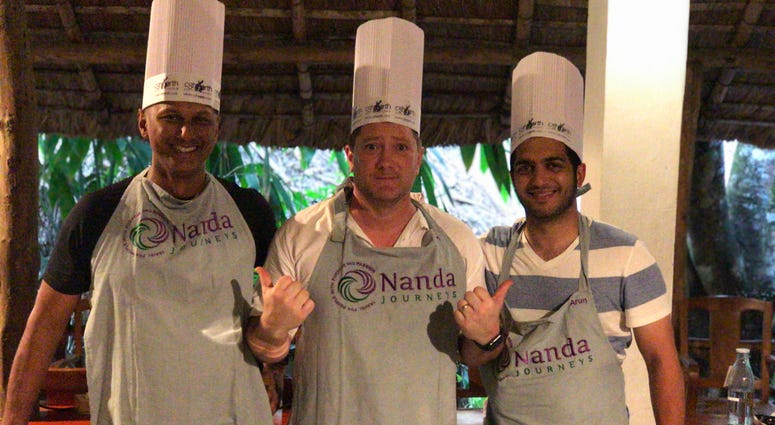 Anjan Mitra, Liam and Chef Arun Gupta of DOSA SF Anjan Mitra, Liam and Chef Arun Gupta of DOSA SF