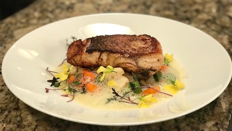 Chef Mark Dommen's Snapper & Spring Vegetables Chef Mark Dommen's Snapper & Spring Vegetables